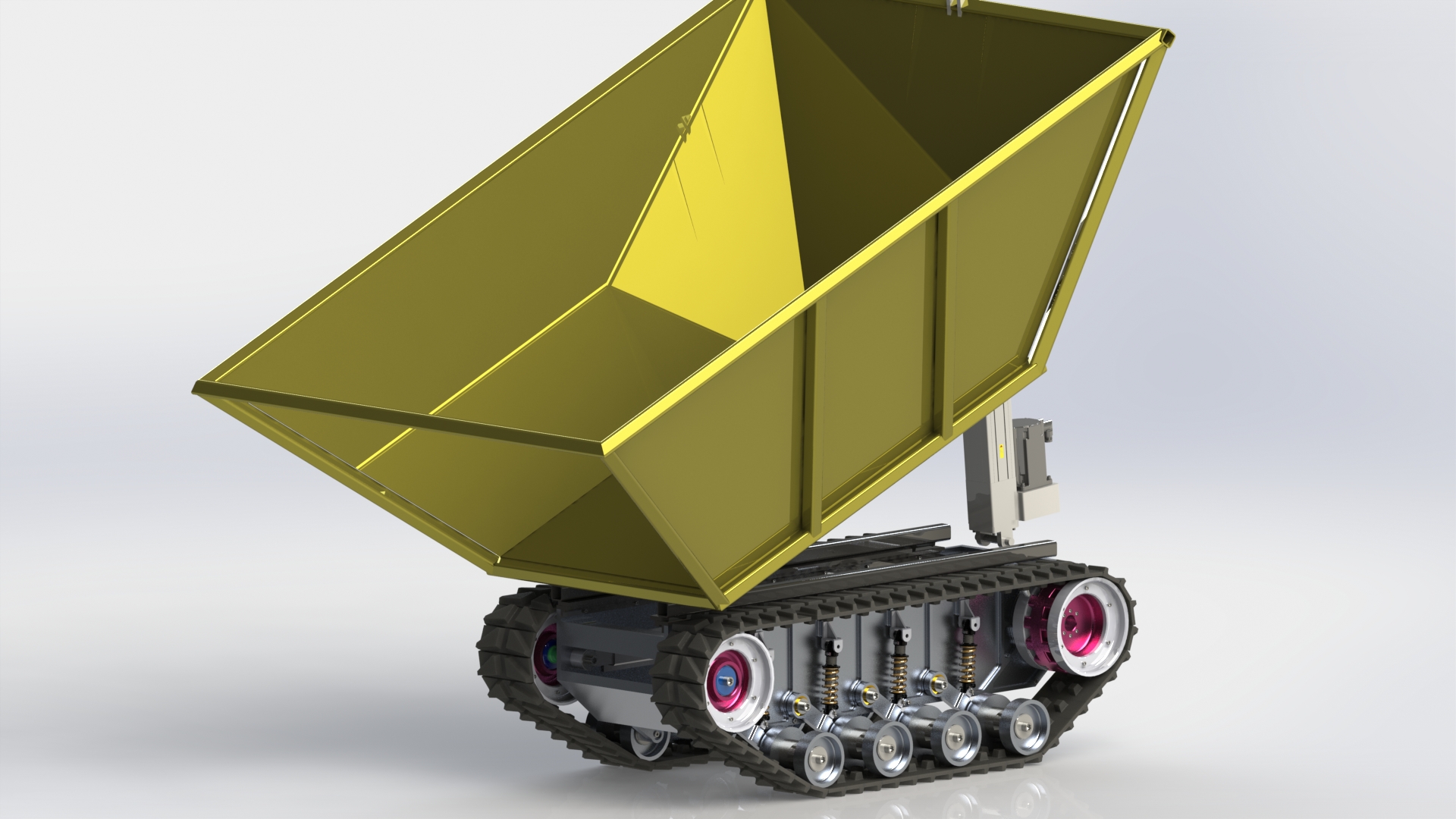 自动翻斗履带车